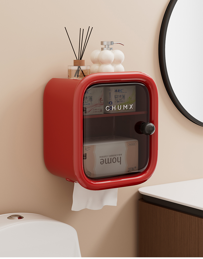 トイレ収納 レトロボックス トイレットペーパー収納