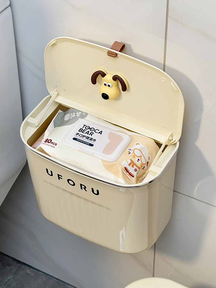 トイレ収納 壁掛け式キャラクター付きトイレットペーパー収納ケース