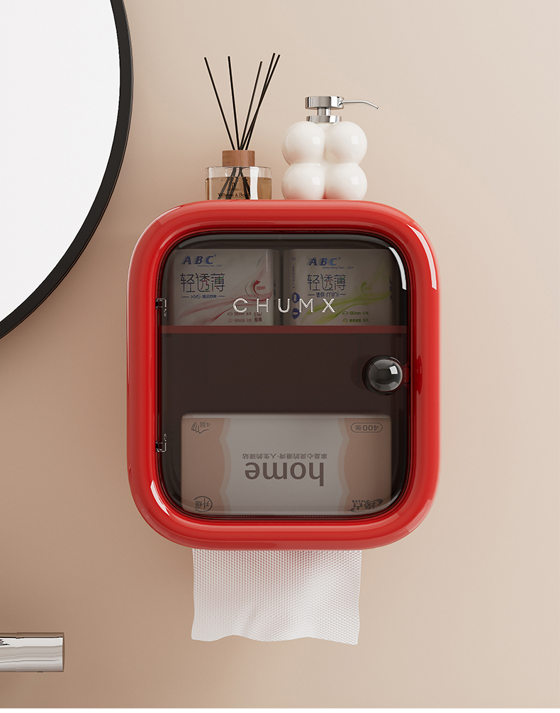 トイレ収納 レトロボックス トイレットペーパー収納