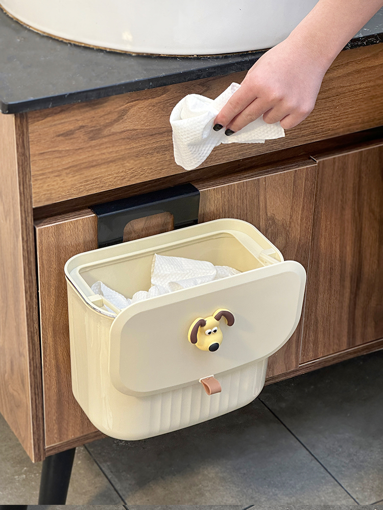 トイレ収納 壁掛け式キャラクター付きトイレットペーパー収納ケース