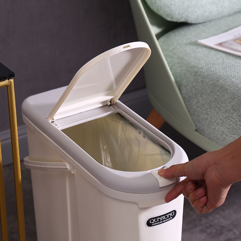 トイレ収納 持ち手付き縦型サニタリーボックス