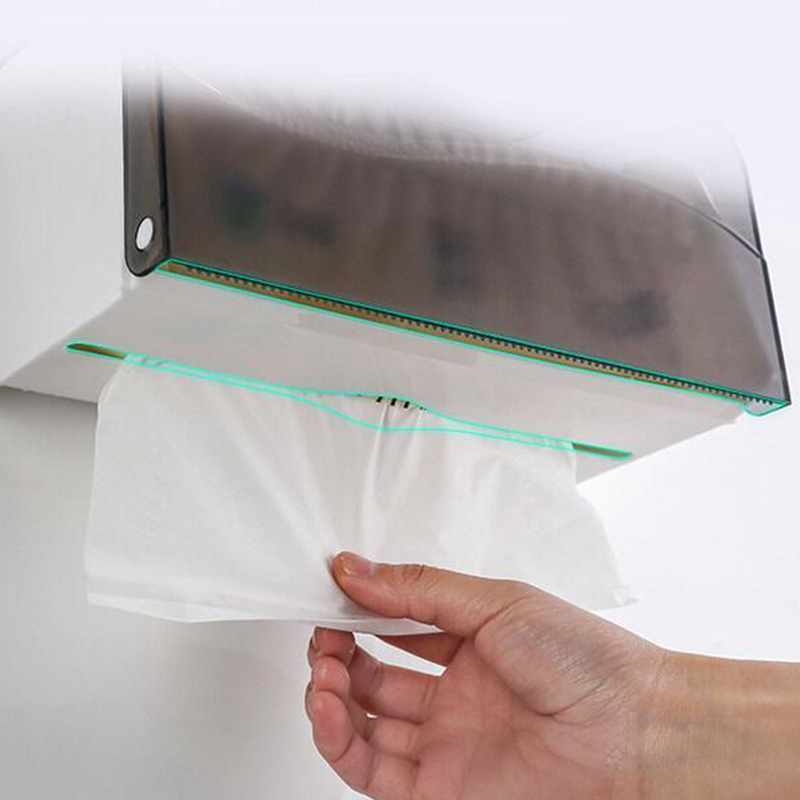 トイレ収納 壁掛け式防水ペーパーホルダー収納棚付き