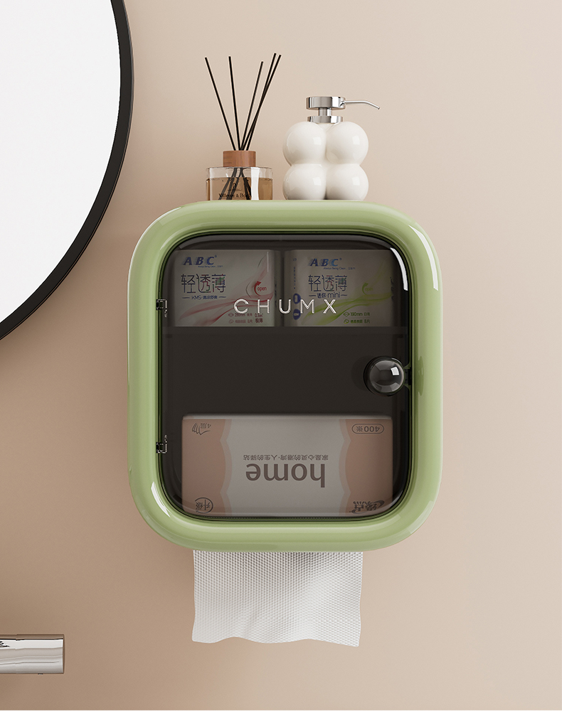 トイレ収納 レトロボックス トイレットペーパー収納