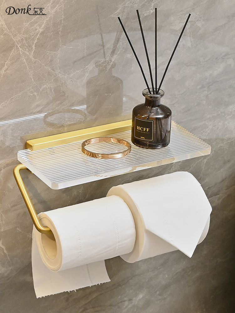 トイレ収納 多機能紙巻器付き棚