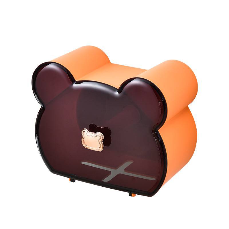 トイレ収納 くま型磁気吸着多機能ハンドペーパーケース