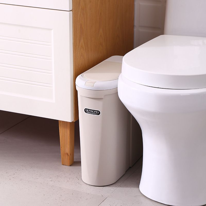 トイレ収納 持ち手付き縦型サニタリーボックス