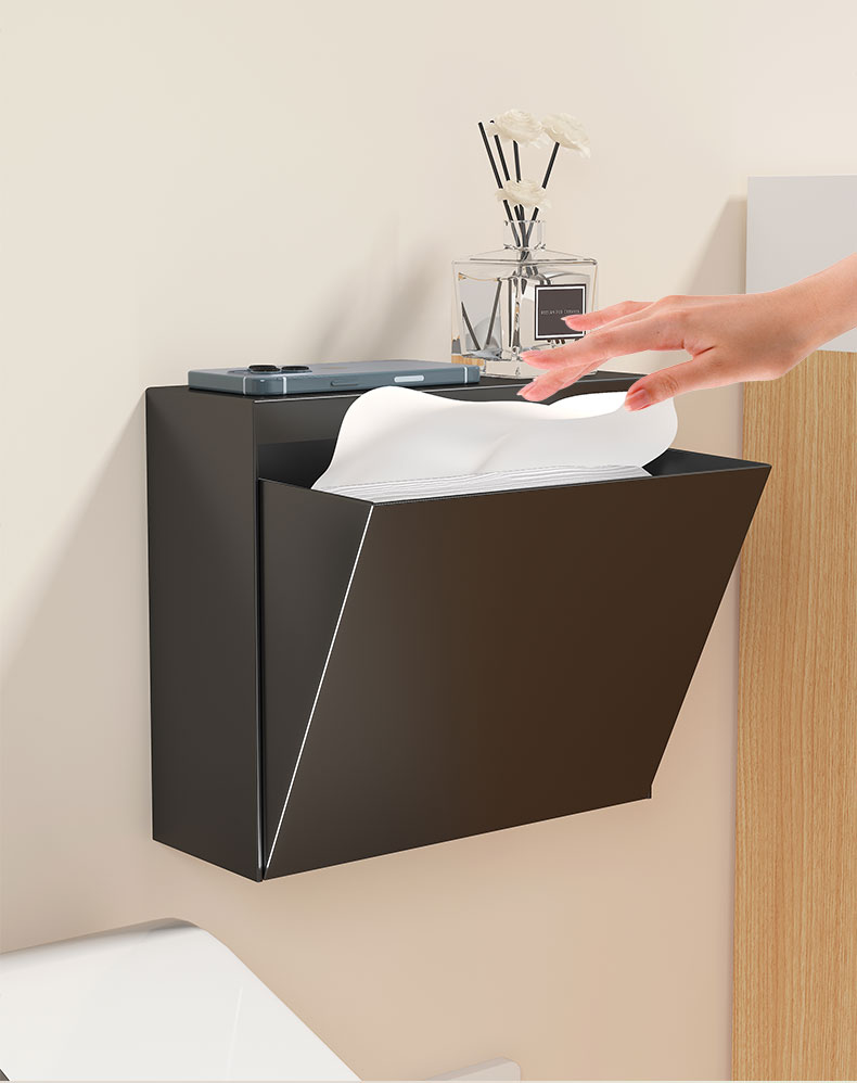 トイレ収納 壁掛け収納ボックス トイレットペーパー