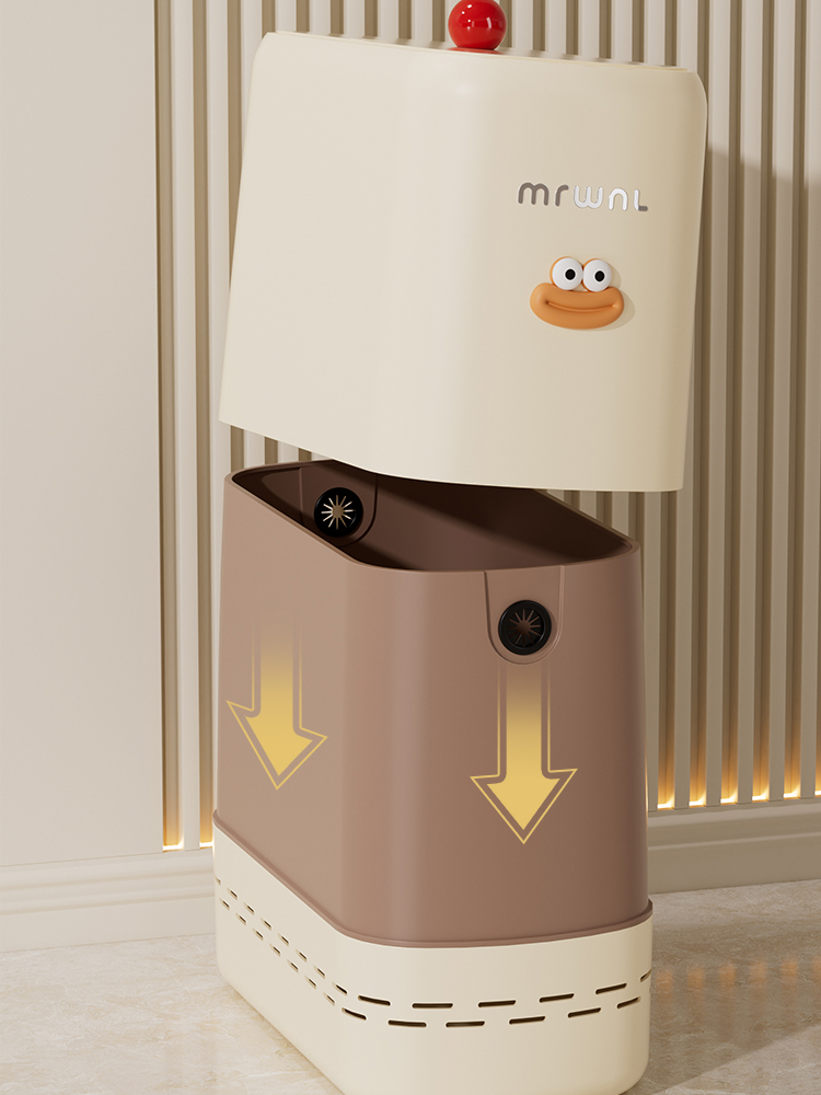 トイレ収納 大容量ワンタッチサニタリーボックス