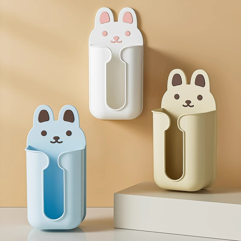 トイレ収納 うさぎ型壁掛けハンドペーパーケース