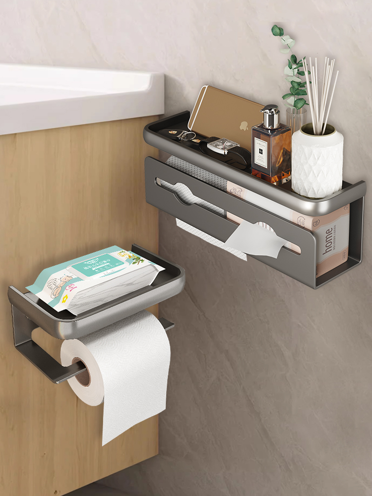 トイレ収納 多機能トイレ収納ラック二段式