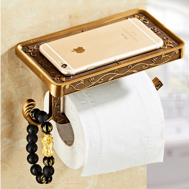 トイレ収納 華麗彫刻トイレットペーパーホルダー棚