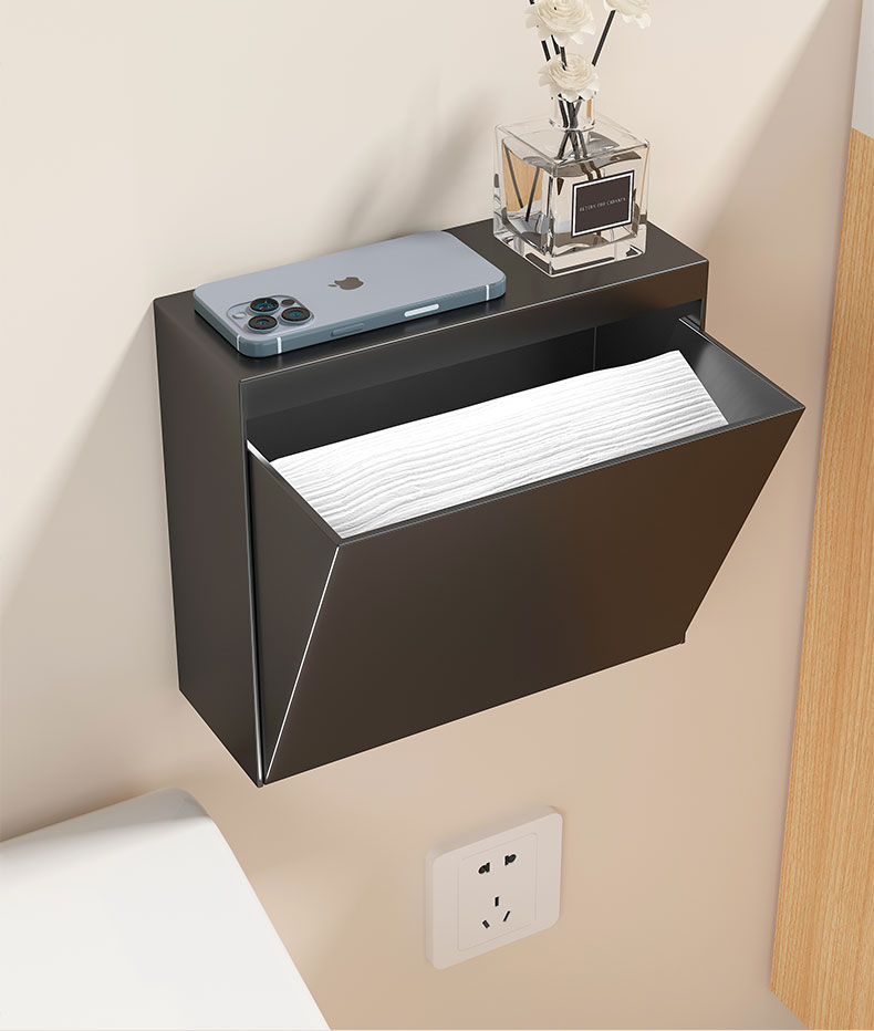 トイレ収納 壁掛け収納ボックス トイレットペーパー