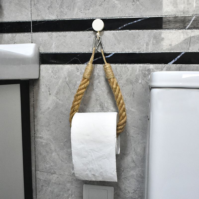 トイレ収納 麻縄ナチュラルペーパーホルダー