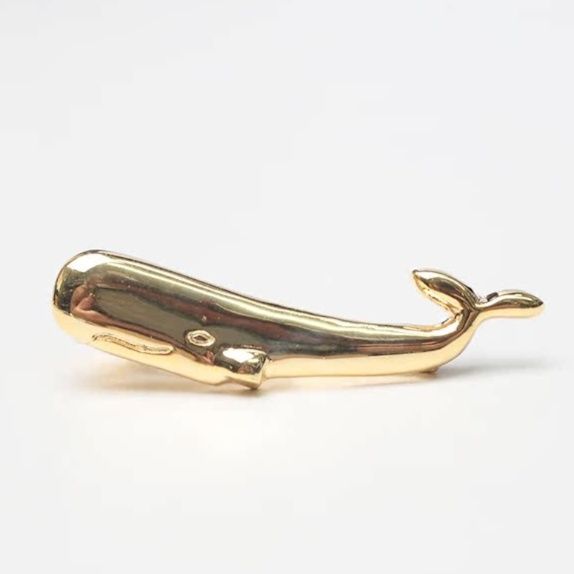 ネクタイピン 海の王者くじら型ネクタイピン