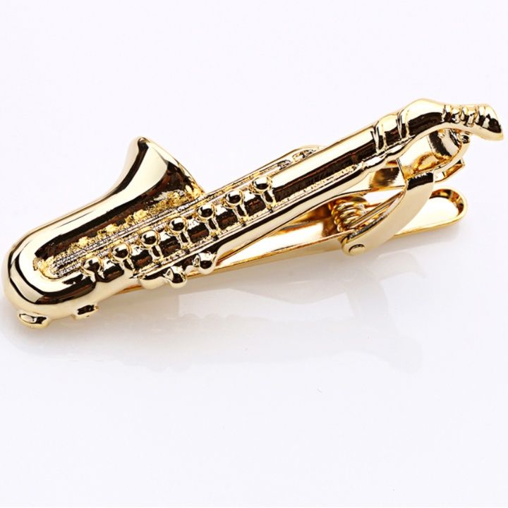 ネクタイピン サクソフォン型立体装飾ネクタイピン