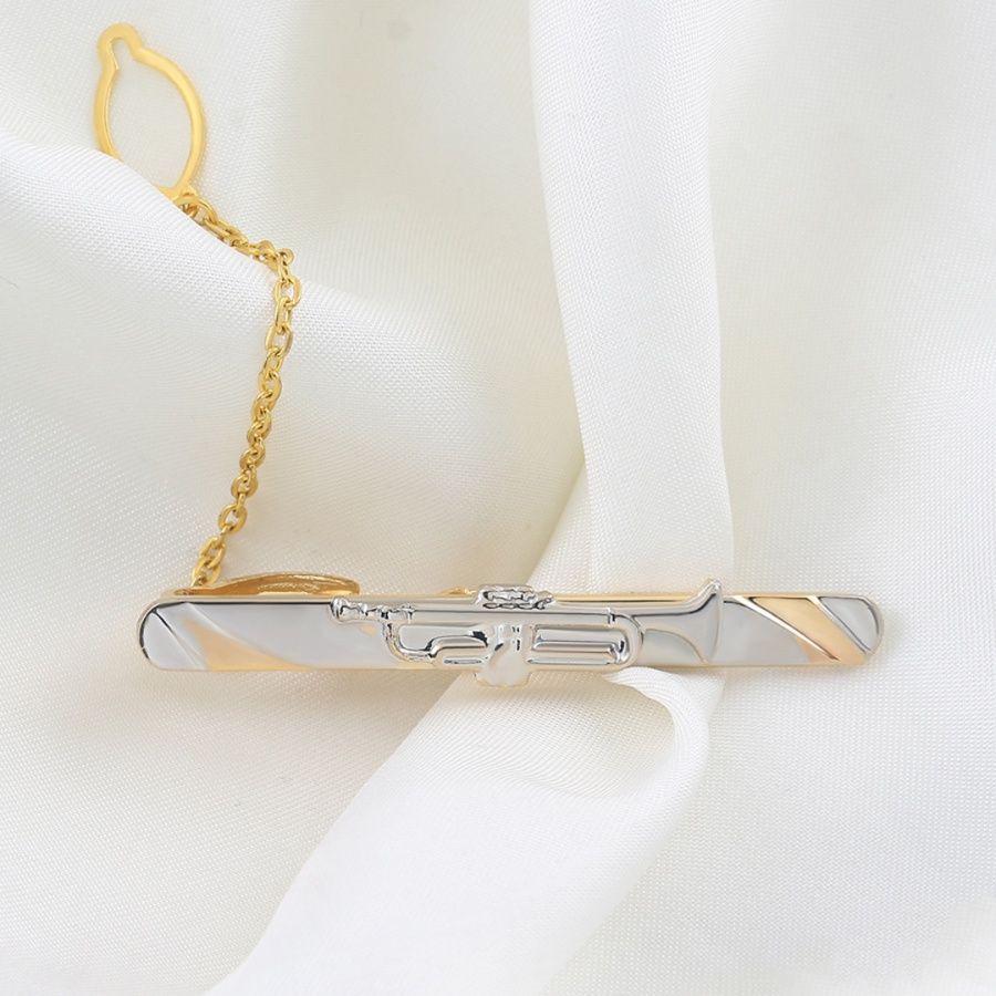 ネクタイピン 音楽愛好家のための管楽器デザインネクタイピン