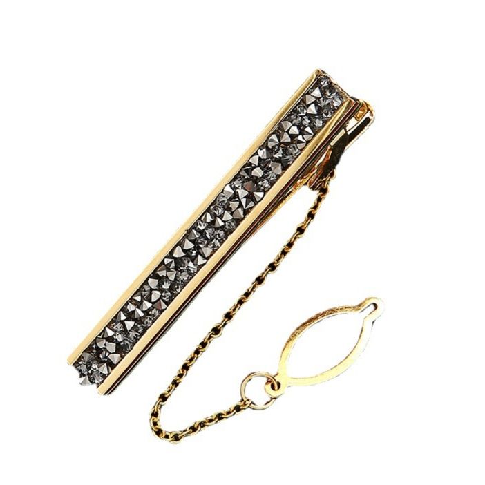 ネクタイピン 煌めき装飾ネクタイピン