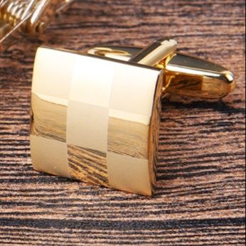 ネクタイピン 高級幾何学模様ネクタイピン袖口留めセット