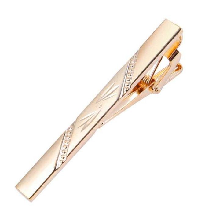 ネクタイピン 高級幾何学模様刻印ネクタイピン