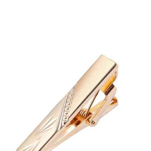 ネクタイピン 高級幾何学模様刻印ネクタイピン