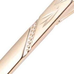 ネクタイピン 高級幾何学模様刻印ネクタイピン