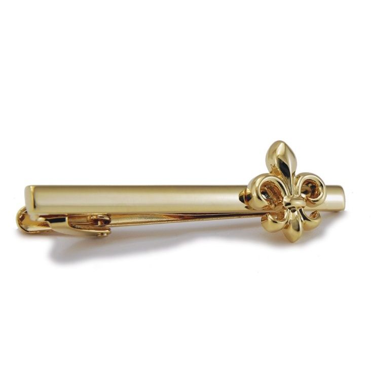 ネクタイピン 百合の紋章モチーフ金製ネクタイピン