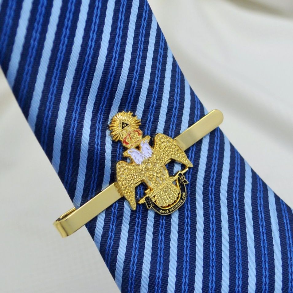 ネクタイピン 双頭の鷲モチーフ金製ネクタイピン