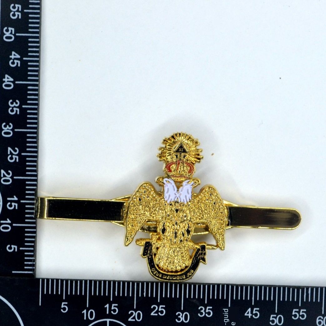 ネクタイピン 双頭の鷲モチーフ金製ネクタイピン