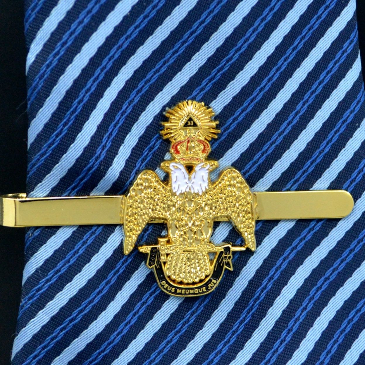 ネクタイピン 双頭の鷲モチーフ金製ネクタイピン