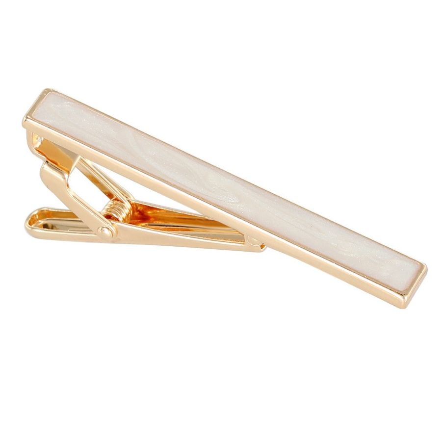 ネクタイピン 天然石装飾金枠ネクタイピン上品仕上げ