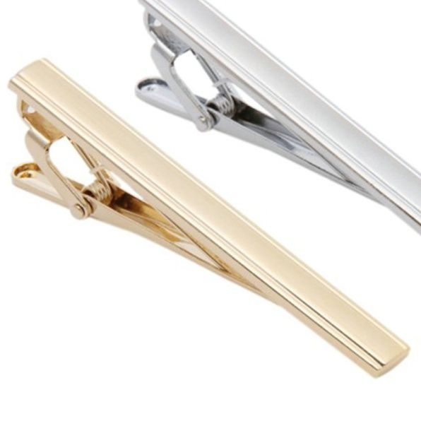 ネクタイピン 上品な艶感が魅力の細身ストレートネクタイピン