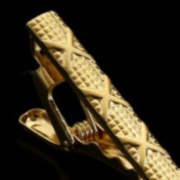 ネクタイピン 高級感溢れる幾何学模様ネクタイピン