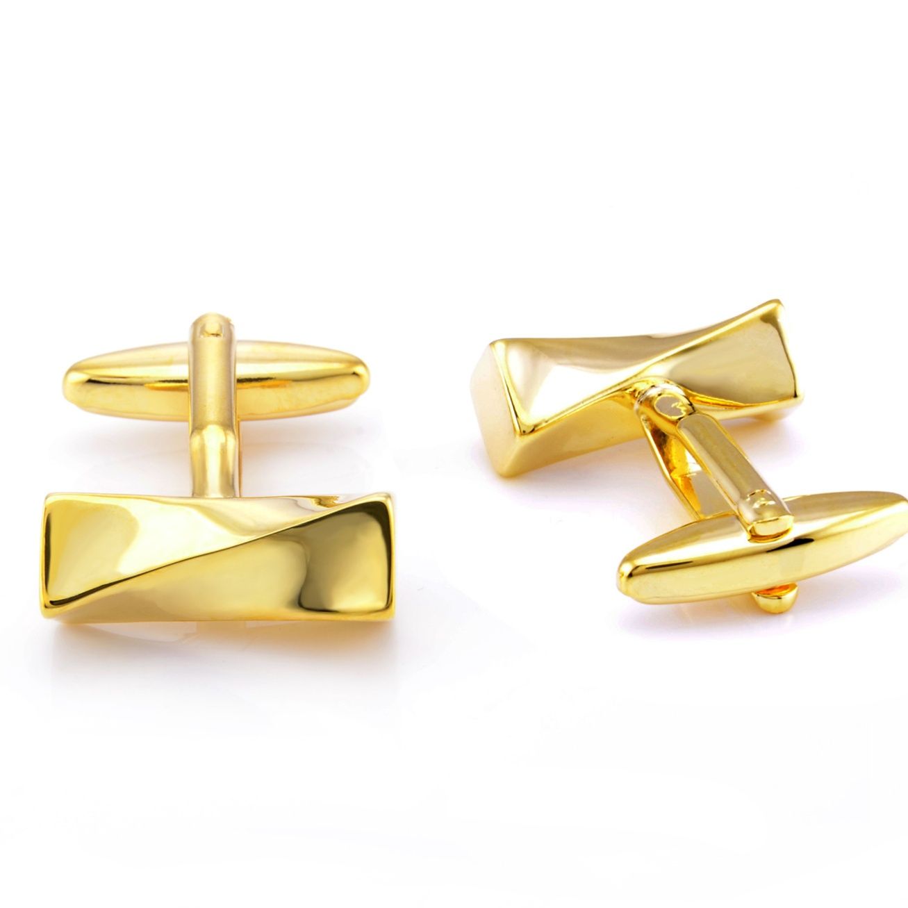 ネクタイピン 高級感漂う金製ネクタイピンとカフス三点セット