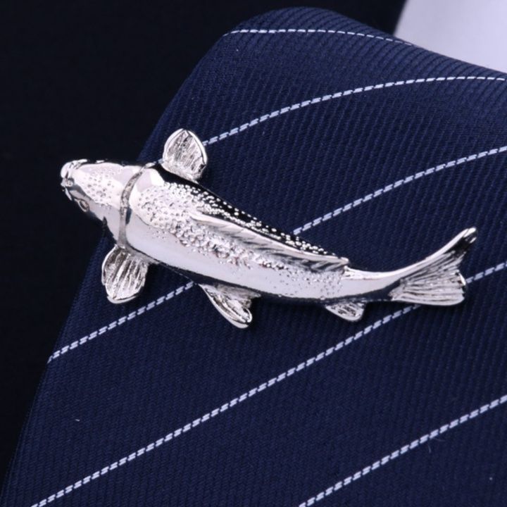 ネクタイピン 立体造形鯉モチーフネクタイピン