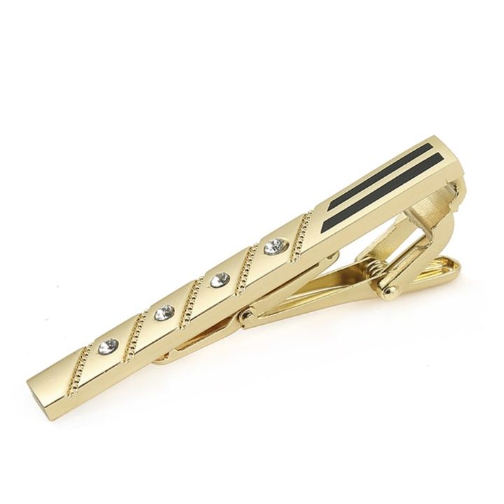 ネクタイピン ラグジュアリー タイバー クリスタルライン