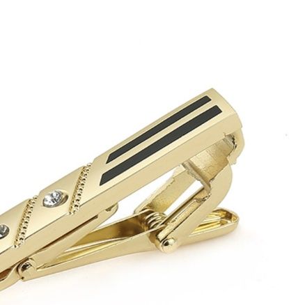 ネクタイピン ラグジュアリー タイバー クリスタルライン