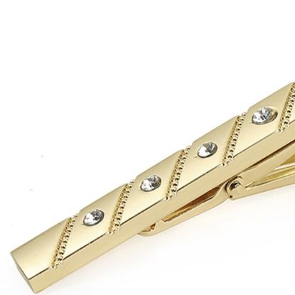 ネクタイピン ラグジュアリー タイバー クリスタルライン