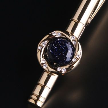 ネクタイピン 星空石付き高級ネクタイピン