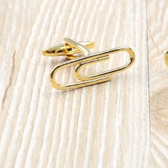 ネクタイピン クリップモチーフ ネクタイピン＆カフスセット