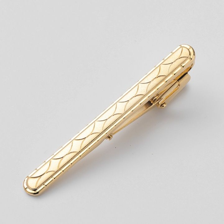 ネクタイピン 高級幾何学模様彫刻ネクタイピン