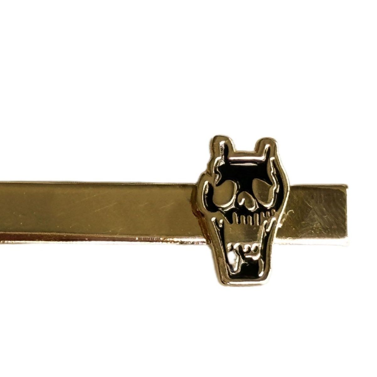 ネクタイピン ガイコツモチーフ装飾付き紳士用ネクタイ留め