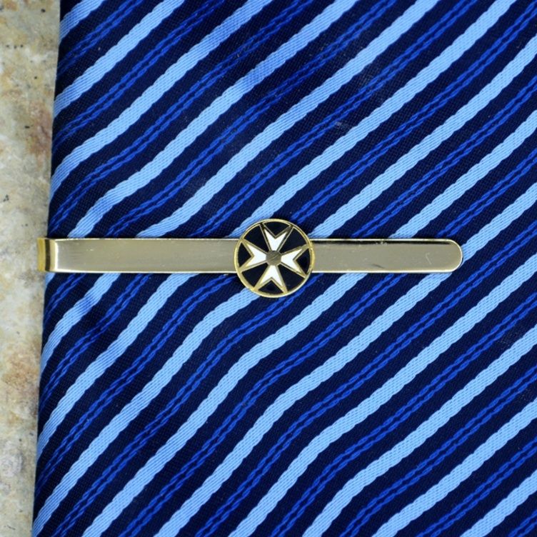 ネクタイピン 八角星紋章付き金製ネクタイピン