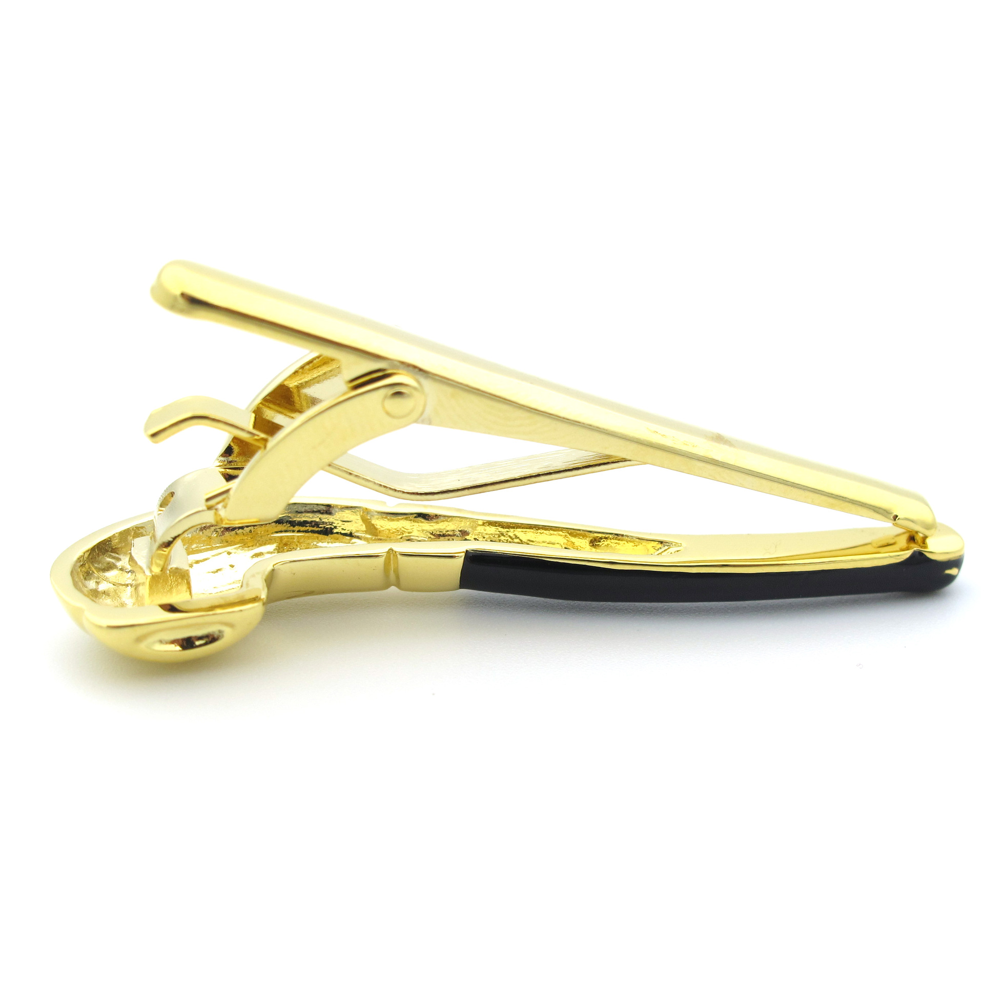 ネクタイピン 高級感漂う葉巻モチーフ金製ネクタイピン