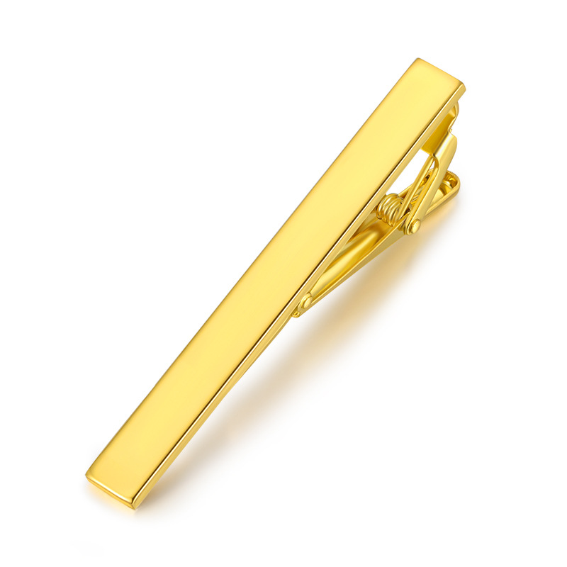 ネクタイピン 金色シンプルストレートネクタイピン