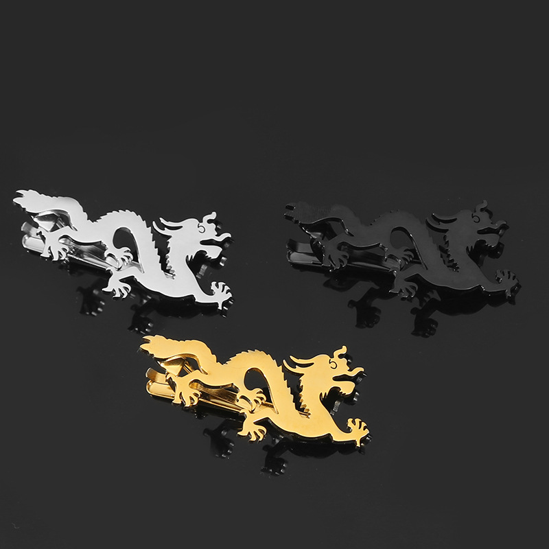 東洋龍シルエット　金　ネクタイピン