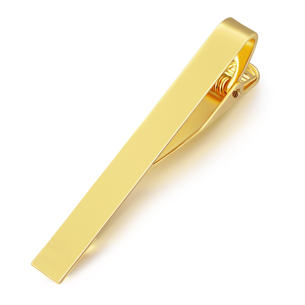 ネクタイピン 金の輝き シンプル スリム ネクタイピン