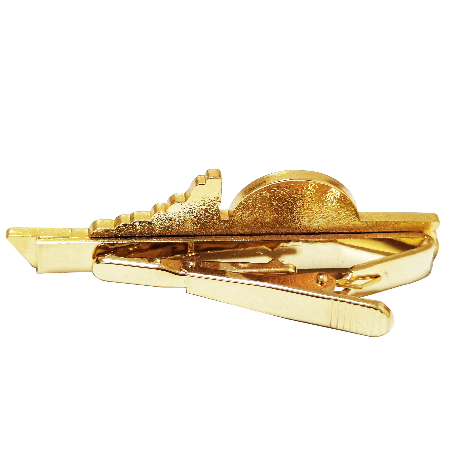 ネクタイピン 海軍艦船モチーフ立体彫刻ネクタイピン