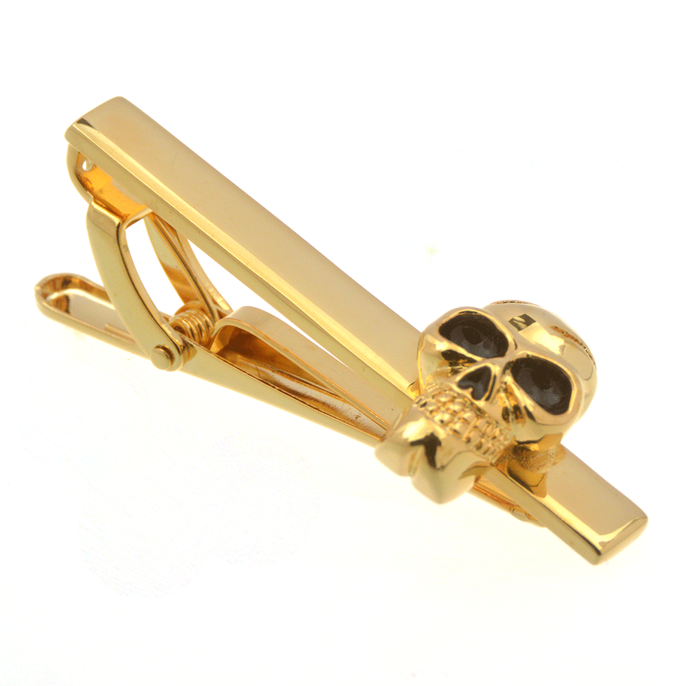 ネクタイピン がいこつモチーフ立体装飾ネクタイピン