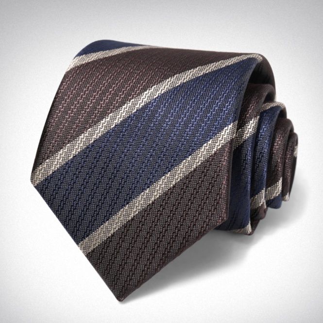 ネクタイ 紳士格調 斜線模様