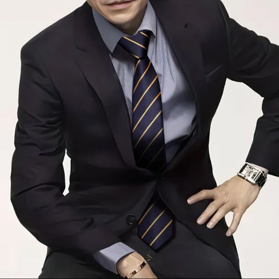 ネクタイ 紳士格調 斜線模様